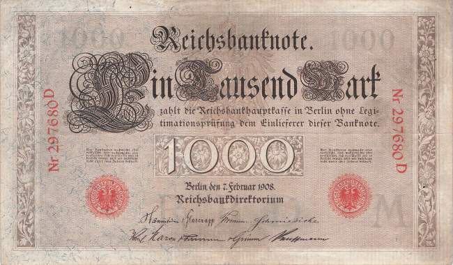 1000 Mark 1908 MD ro.36